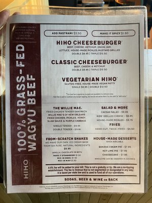 Menu photo 8 HiHo Cheeseburger | Studio City Studio City, CA