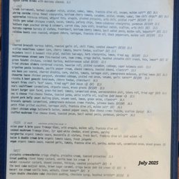 Menu -- Dinner Menu -- Dinner