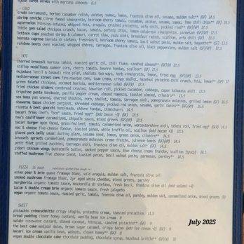 Bacari PDR - Menu -- Dinner - Italian Near Me - Playa Del Rey, California