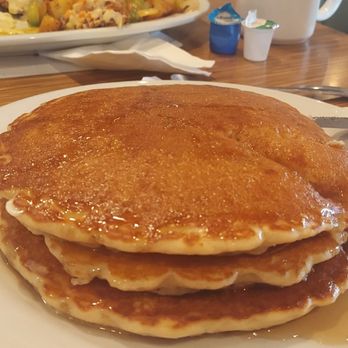 The Breakfast House - Pancakes .. and far end plate was Chicken fried steak - Breakfast & Brunch Near Me - El Cajon, California The Breakfast House - Pancakes .. and far end plate was Chicken fried steak - Breakfast & Brunch Near Me - El Cajon, California