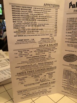 Menu photo 2 Papa's Pizza Place Woodridge, IL