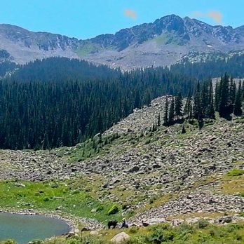 Wheeler Peak - Panorama of Williams Lake. - Hiking Near Me - Taos Ski Valley, New Mexico