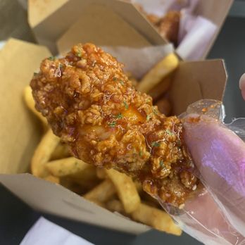 Hot Some Chicken - Strongly recommended the bone in fried chicken - Chicken Wings Near Me - Lewisville, Texas