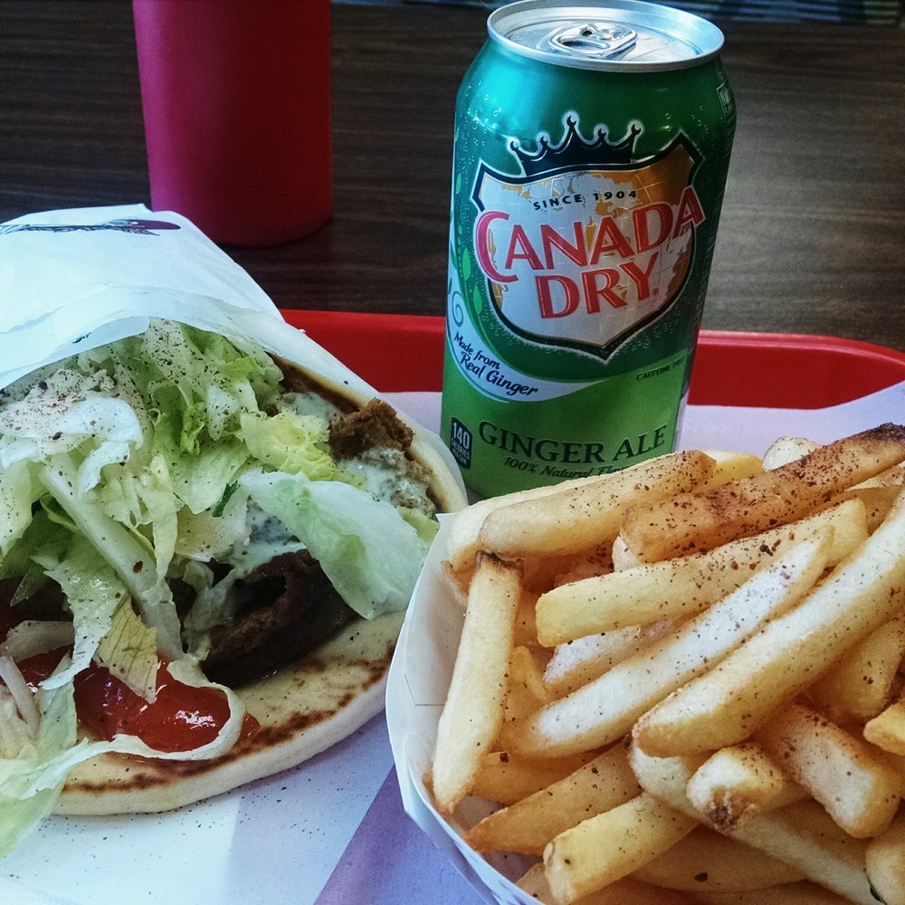 Aladdin Falafel Corner - Gyro Combo ($7.99) - Mediterranean Near Me - Seattle, Washington Aladdin Falafel Corner - Gyro Combo ($7.99) - Mediterranean Near Me - Seattle, Washington