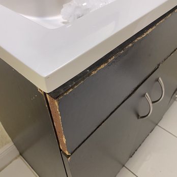 Chateau Mar Beach Resort - Water logged bathroom cabinets. - Hotels Near Me - Ormond Beach, Florida