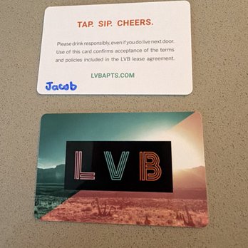 LVB - Our cards for beer and wine - Apartments Near Me - Las Vegas, Nevada