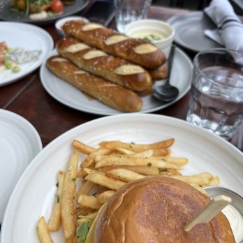 Benchmark - Benchmark burger, pretzel and dip - New American Near Me - Santa Ana, California