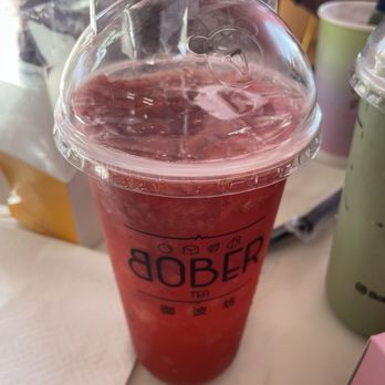 Bober Tea & Coffee - Supreme Strawberry Green Tea - Donuts Near Me - Sacramento, California Bober Tea & Coffee - Supreme Strawberry Green Tea - Donuts Near Me - Sacramento, California