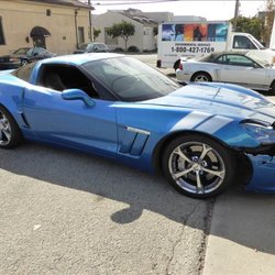 Photo of Gene's Import Auto Body - Sand City, CA, US. Going to make the front end of this Corvette Grand Sport look new again