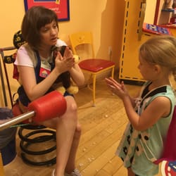 Laura, taking my daughter through the process.