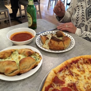 Aniello's Pizzeria - Amazing calzone at Aniello's Pizzeria (with sauce on the side!) - Pizza Near Me - Corning, New York
