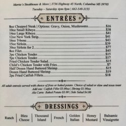 Martie's Steakhouse and More