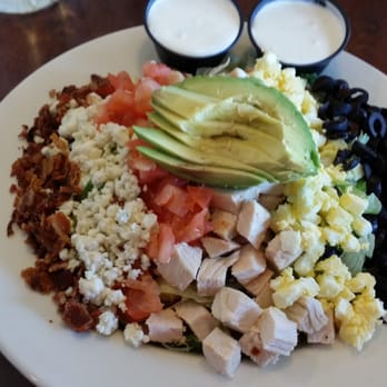 Bumbleberry Flats - Turkey Club salad with homemade blue cheese dressing. OMG off the hook. - American Near Me - Laughlin, Nevada Bumbleberry Flats - Turkey Club salad with homemade blue cheese dressing. OMG off the hook. - American Near Me - Laughlin, Nevada
