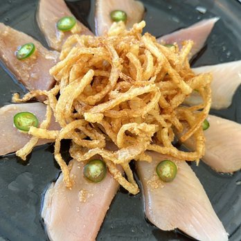 Luv ‘n Eat Ramen - Albacore Sashimi with Crispy Onion - Ramen Near Me - Camarillo, California Luv ‘n Eat Ramen - Albacore Sashimi with Crispy Onion - Ramen Near Me - Camarillo, California