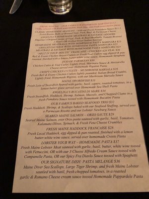 Menu photo 2 Angelina's Ristorante & Wine Bar Ogunquit, ME Menu photo 2 Angelina's Ristorante & Wine Bar Ogunquit, ME