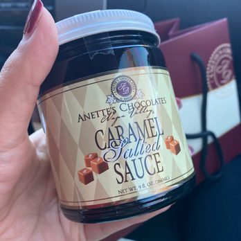 Anettes Chocolates - Single Jar Salted Caramel Sauce - Candy Stores Near Me - Napa, California Anettes Chocolates - Single Jar Salted Caramel Sauce - Candy Stores Near Me - Napa, California
