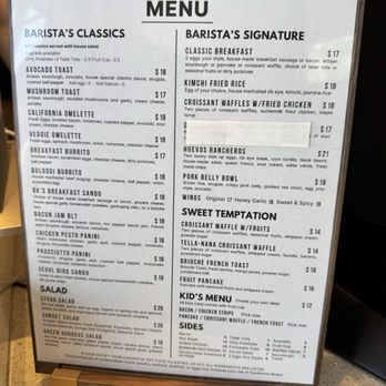 Barista's Kitchen - Breakfast & Brunch Near Me - Yorba Linda, California