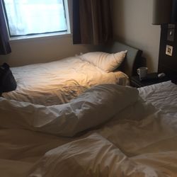 Premiere Inn - The room after I messed it up