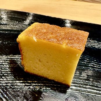 715 Sushi - Tamago. Castella style. Tororo, shrimp, maybe surimi, maybe mirin/soy. - Sushi Bars Near Me - Los Angeles, California 715 Sushi - Tamago. Castella style. Tororo, shrimp, maybe surimi, maybe mirin/soy. - Sushi Bars Near Me - Los Angeles, California