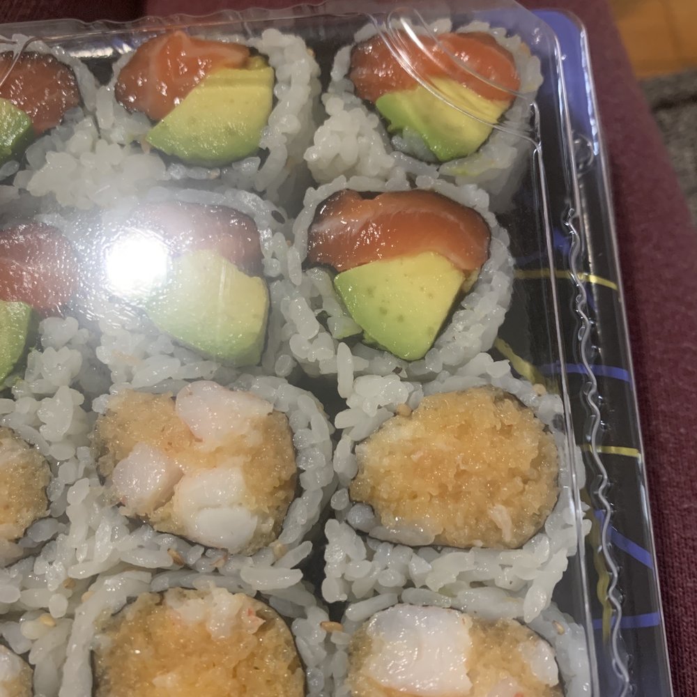 Sugi Sushi - Salmon Avocado Roll Spicy Shrimp Roll - Sushi Bars Near Me - Bronx, New York Sugi Sushi - Salmon Avocado Roll Spicy Shrimp Roll - Sushi Bars Near Me - Bronx, New York