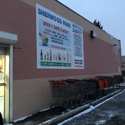 Sherwood Park Bottle Depot - Hours on the outside Dec 2016