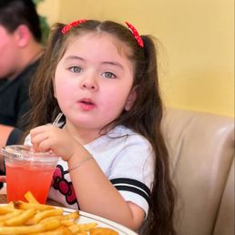 My little troll enjoying her stereotypical nuggets and fried. My little troll enjoying her stereotypical nuggets and fried.