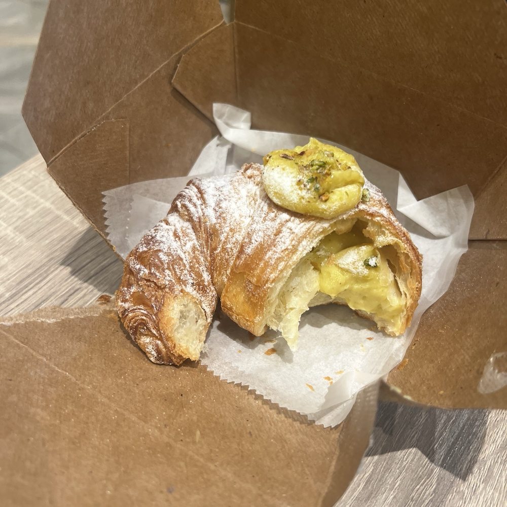 Palmas Cafe - Pistachio Croissant - Desserts Near Me - Cranford, New Jersey Palmas Cafe - Pistachio Croissant - Desserts Near Me - Cranford, New Jersey
