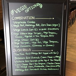 Veggie menu