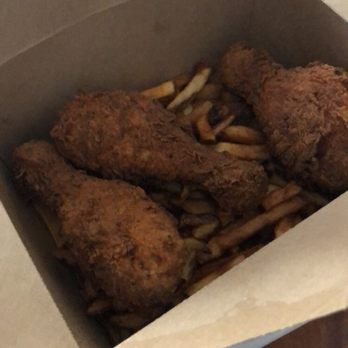 Lucky's Chicken N' Waffles - 3 piece chicken with fries - Waffles Near Me - Toronto, Ontario Lucky's Chicken N' Waffles - 3 piece chicken with fries - Waffles Near Me - Toronto, Ontario
