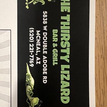 The Thirsty Lizard Bar + Grill + Events - Bars Near Me - Mcneal, Arizona