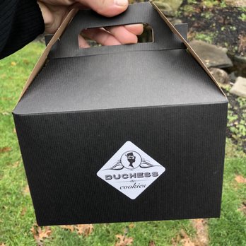 Duchess Cookies - Duchess Cookies cardboard takeaway container. - Desserts Near Me - Plainview, New York