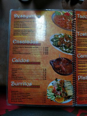 Menu photo 3 El Faro de Playas de Tijuana Tijuana, BCN Menu photo 3 El Faro de Playas de Tijuana Tijuana, BCN