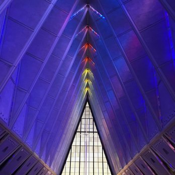 Air Force Academy Visitor Center - Inside the chapel - Public Services & Government Near Me - U.S. Air Force Academy, Colorado