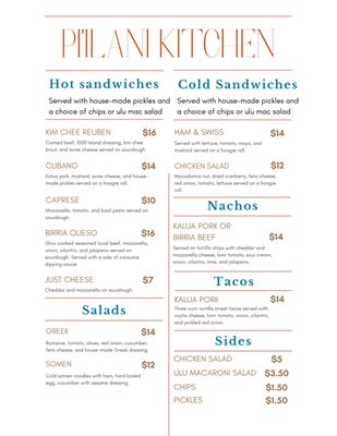 Menu photo 6 Piilani Kitchen Pepeekeo, HI Menu photo 6 Piilani Kitchen Pepeekeo, HI
