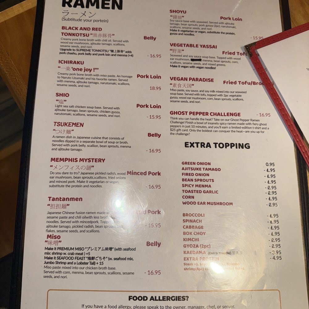 Flame Ramen - Ramen Near Me - Memphis, Tennessee