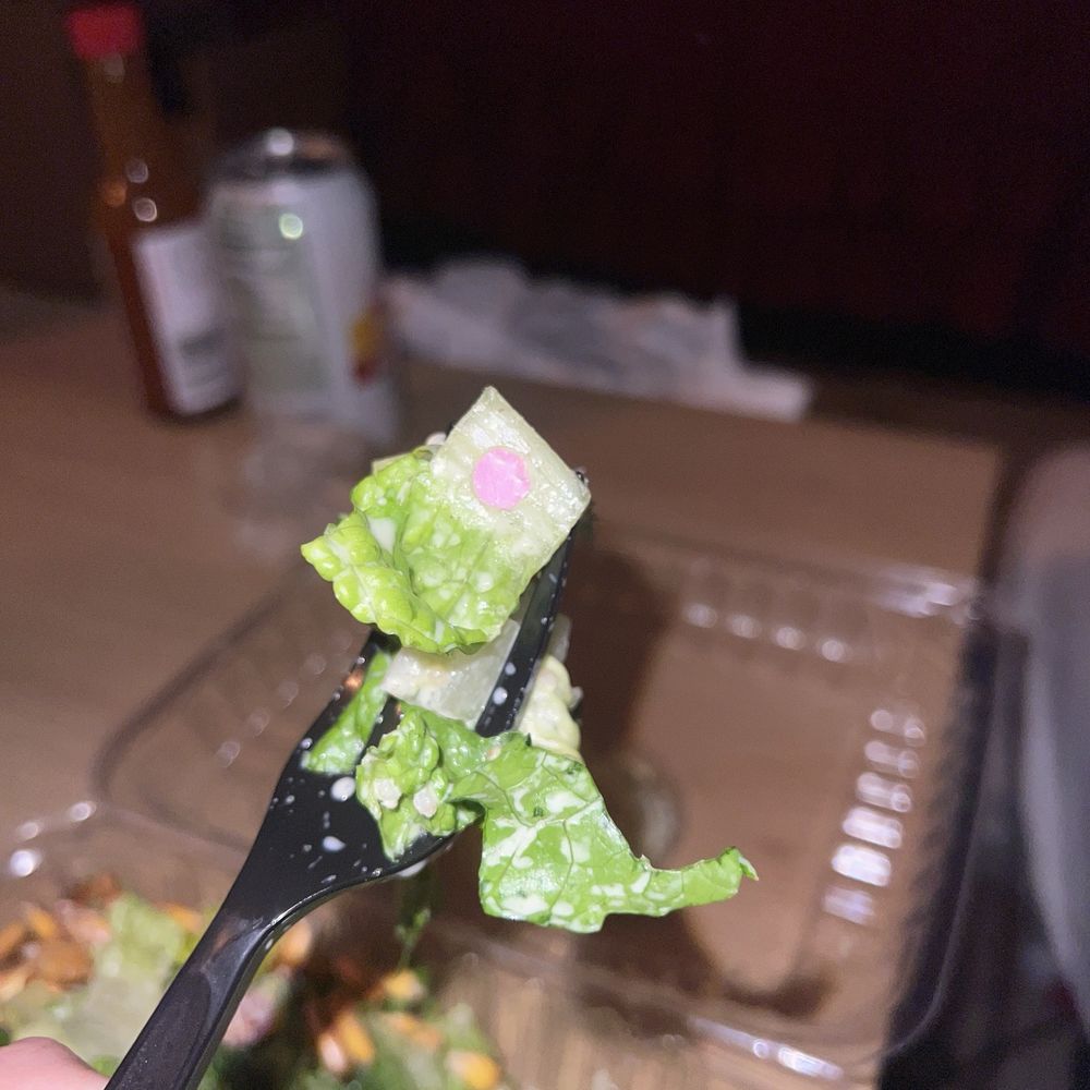 Plastic in salad Plastic in salad