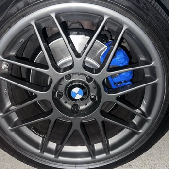 Powder Coat It - BMW 550i rear caliper - Powder Coating Near Me - Santa Cruz, California