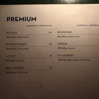 Big In Japan - Drink menu - Speakeasies Near Me - Montreal, Quebec