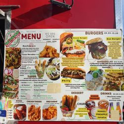 Mr Pancho - Menu