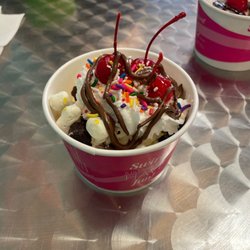 sweetFrog Premium Frozen Yogurt - Cake batter froyo with the good stuff!