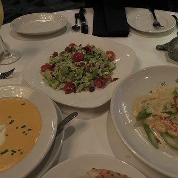 Morton's The Steakhouse - Chopped Salad Lobster Bisque lobster ravioli - Steakhouses Near Me - Hackensack, New Jersey Morton's The Steakhouse - Chopped Salad Lobster Bisque lobster ravioli - Steakhouses Near Me - Hackensack, New Jersey