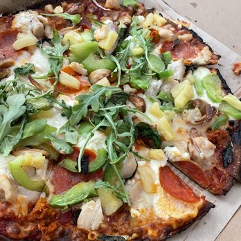 Blaze Pizza - Burnt pizza and toppings - Pizza Near Me - Buena Park, California