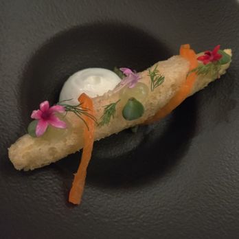 Course Restaurant - FRIED PICKLE * serpent cucumber * ocean trout * succulent * dill pollen * buttermilk - New American Near Me - Scottsdale, Arizona