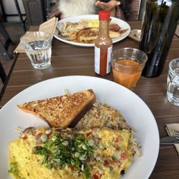 Corn and Scallion Omelette