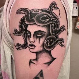 Medusa right after getting it Medusa right after getting it