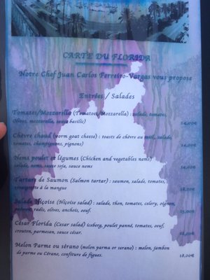 Menu photo 4 Florida Beach Nice, 06