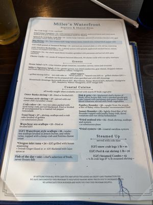 Menu photo 3 Miller's Waterfront Restaurant Nags Head, NC Menu photo 3 Miller's Waterfront Restaurant Nags Head, NC