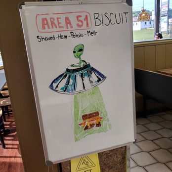 Tudor's Biscuit World - Area 51 Biscuit!!! - Breakfast & Brunch Near Me - Huntington, West Virginia Tudor's Biscuit World - Area 51 Biscuit!!! - Breakfast & Brunch Near Me - Huntington, West Virginia