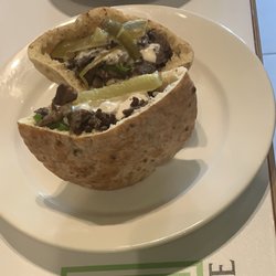 Pita square - Meat shawarma sandwich
