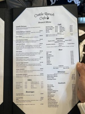 Menu photo 5 Cattle Ranch Cafe Chino, CA